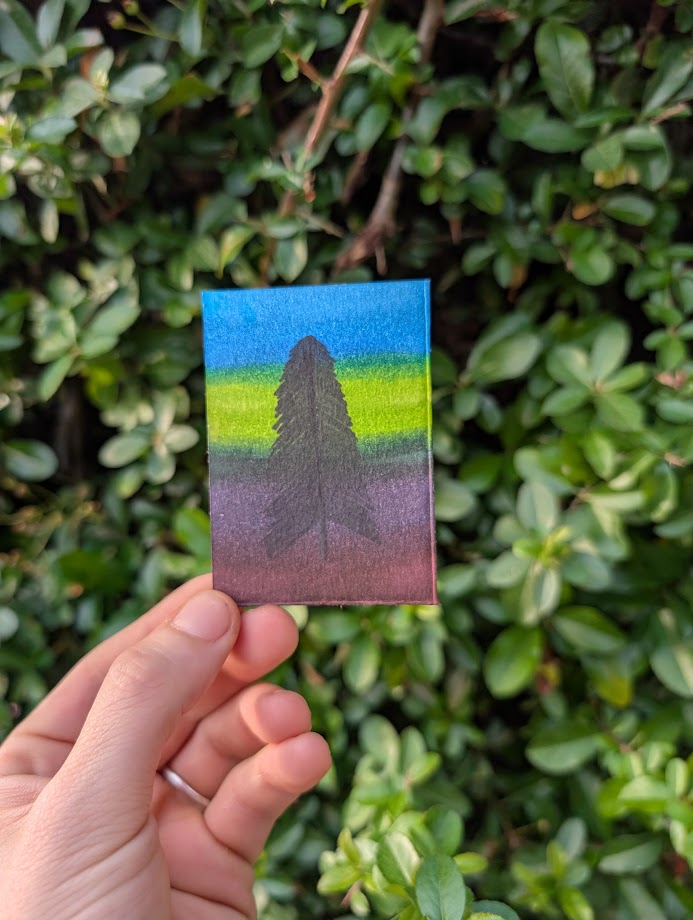 Original Miniature Tree Painting | Hand Painted Nature Artwork | OOAK Small Painting