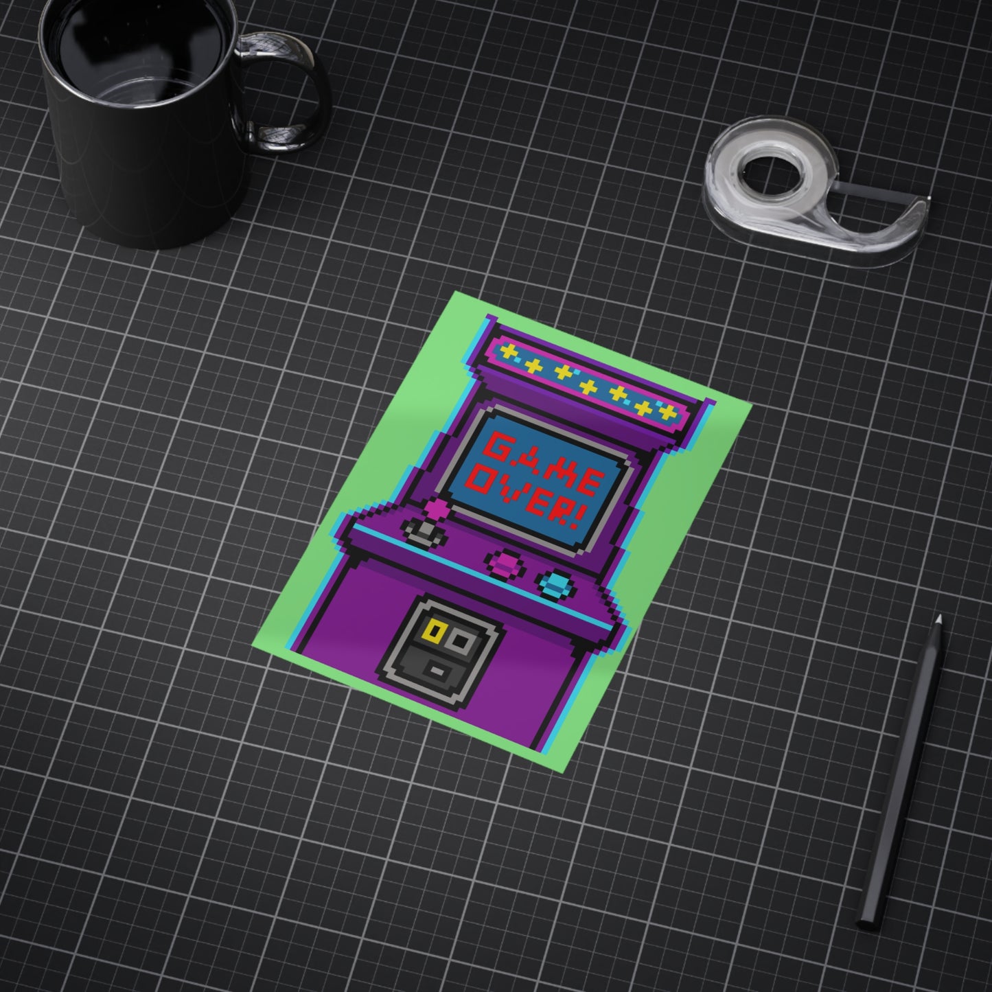 Arcade 'Game Over' Print