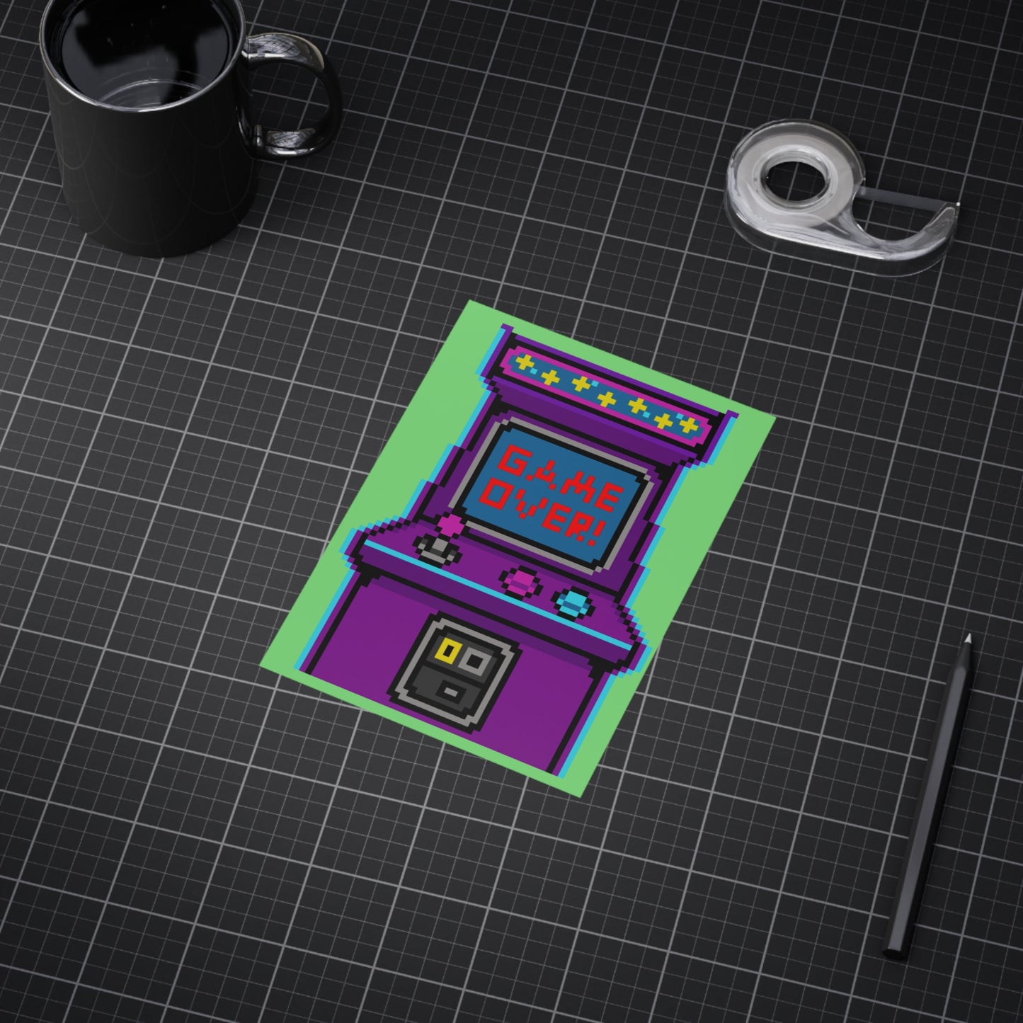 Arcade 'Game Over' Print