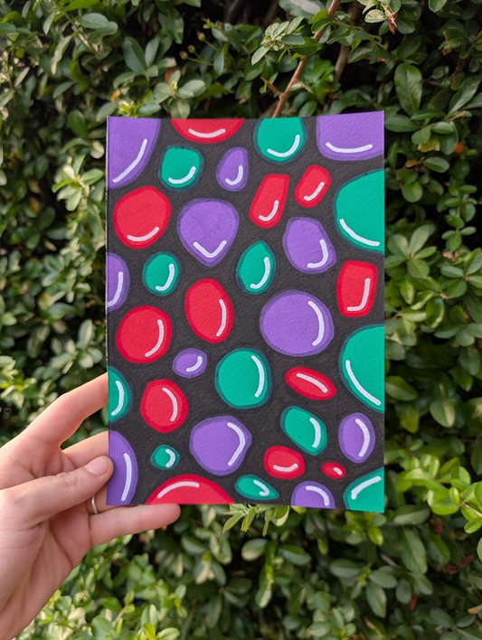 Original Colourful Abstract Acrylic Painting | Modern Bubble Wall Art | Hand Painted OOAK Canvas Artwork